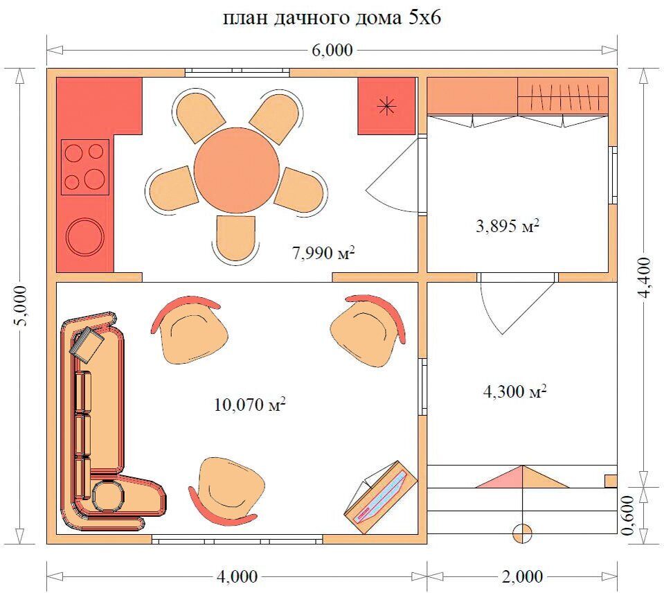 Проект дома 5х6 (Д-30)